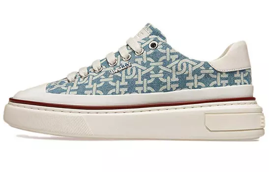 Кроссовки для скейтбординга Maily женские с низким верхом, белые/королевские/зеленые Bally