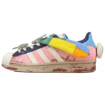 Кроссовки для скейтбординга Melting Sadness X Superstar, унисекс, низкие, розовый/белый Adidas Originals