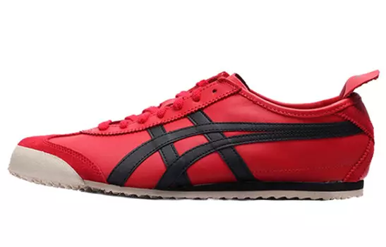 Кроссовки для скейтбординга MEXICO 66, унисекс, низкие, красные/черные Onitsuka Tiger