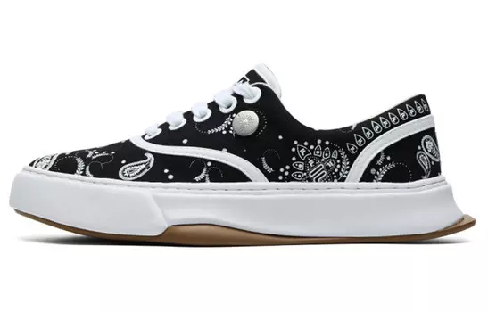 Кроссовки для скейтбординга Mihara Yasuhiro X TENACITY женские низкие, черные/белые Fila Fusion