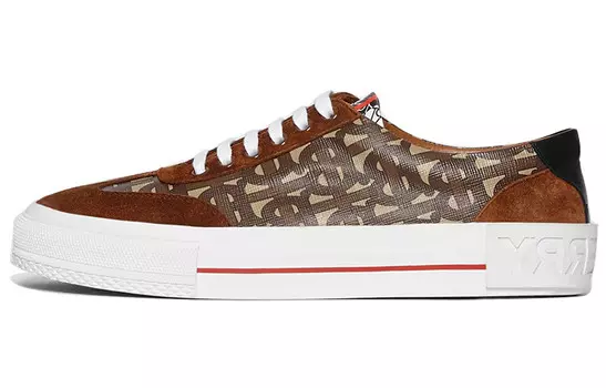 Кроссовки для скейтбординга Monogram женские низкие коричневые Burberry