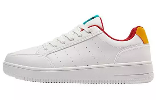 Кроссовки для скейтбординга мужские низкие белые/оранжевые/желтые Xtep