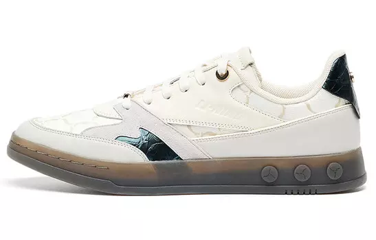 Кроссовки для скейтбординга мужские с низким верхом светло-желтые Li-Ning 1990