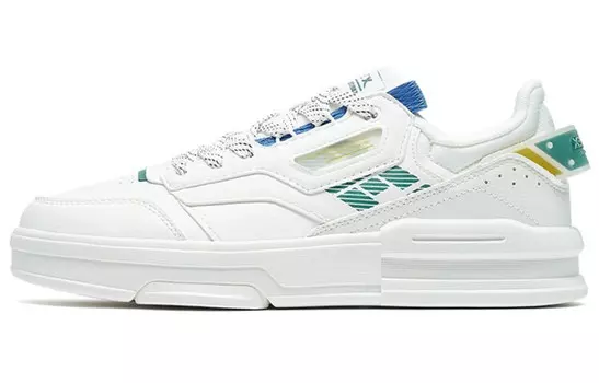 Кроссовки для скейтбординга мужские с низким верхом Sail белые/бархатные цвета сосны Xtep