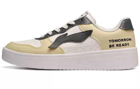 Кроссовки для скейтбординга мужские с низким верхом желтые/белые/серые Lining