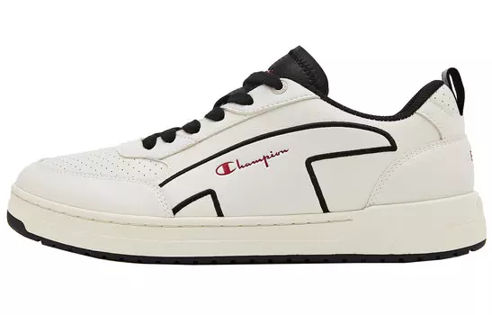 Кроссовки для скейтбординга мужские с низким верхом цвета слоновой кости/стандартный черный Champion