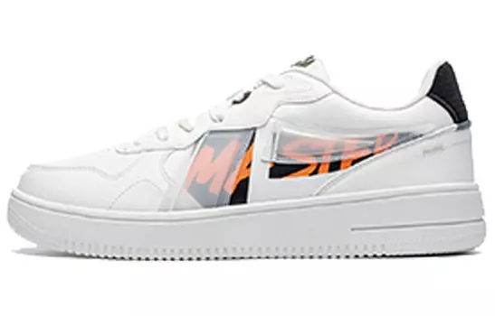 Кроссовки для скейтбординга мужские с низким верхом Sail белого/черного/мармеладного цвета Xtep