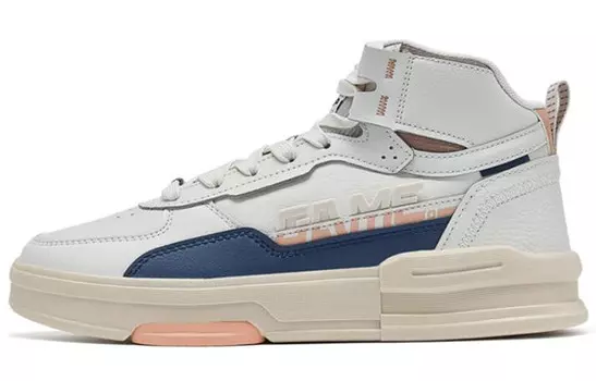 Кроссовки для скейтбординга мужские с высоким верхом светло-серого цвета Xtep