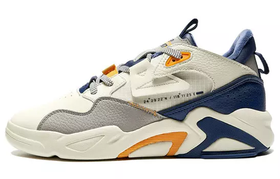 Кроссовки для скейтбординга мужские, среднего размера, бежевые/белые/синие Xtep