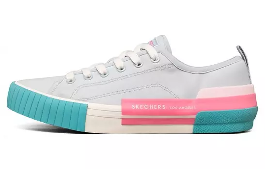 Кроссовки для скейтбординга New Moon женские с низким верхом, синие/розовые Skechers