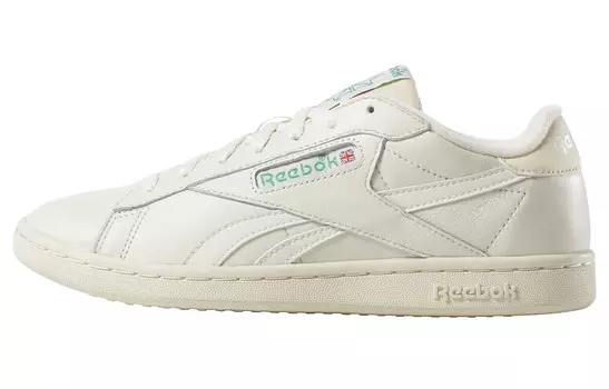 Кроссовки для скейтбординга NPC UK женские, низкие, белые/зеленые Reebok