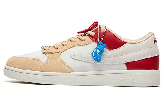 Кроссовки для скейтбординга Pizza Skateboarding Shoes Men Low-top Lily White/бежевый Fila Fusion