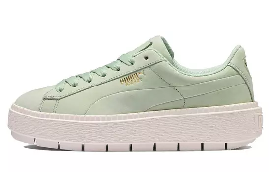 Кроссовки для скейтбординга Platform Trace женские с низким верхом цвета мяты Puma