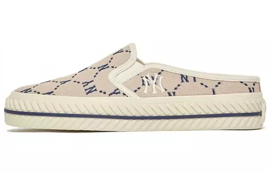 Кроссовки для скейтбординга Playball Mule унисекс с низким верхом Lotus Root серые Mlb