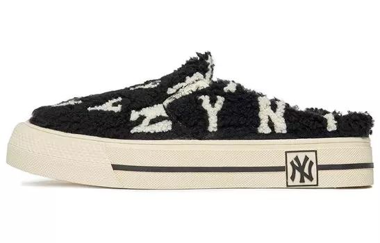 Кроссовки для скейтбординга Playball Mule унисекс с низким верхом черного цвета Mlb