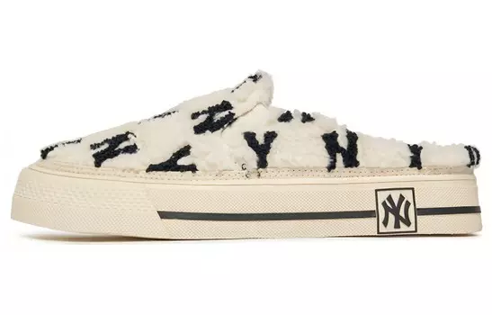 Кроссовки для скейтбординга Playball Mule унисекс с низким верхом белого цвета Mlb