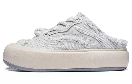 Кроссовки для скейтбординга Puff Mule женские, низкие, светло-серые Lining