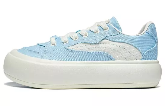Кроссовки для скейтбординга Puff Platform, женские, низкие, синие Lining