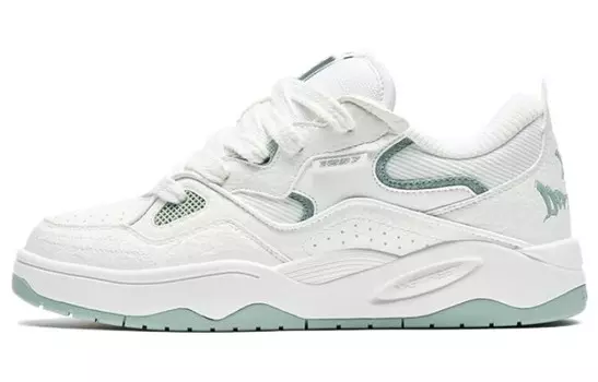 Кроссовки для скейтбординга Reverse, мужские, низкие, белые/зеленые Xtep