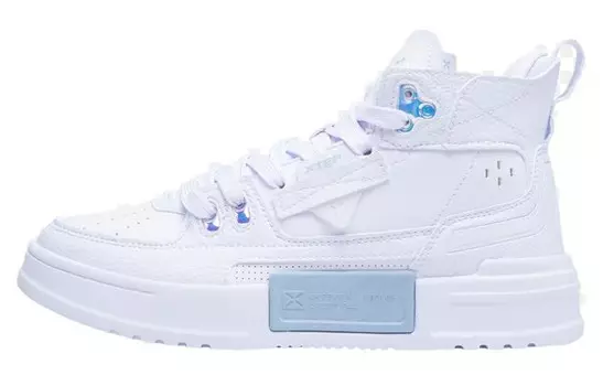 Кроссовки для скейтбординга Reverse War 3.0 женские с низким верхом белого цвета Xtep