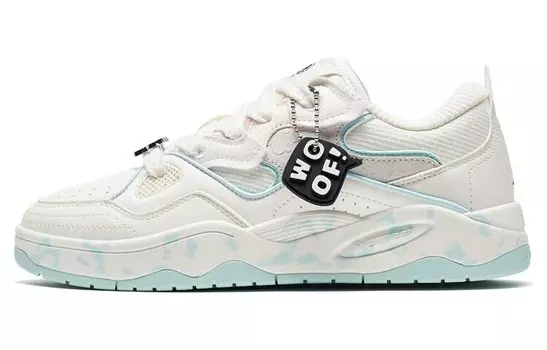 Кроссовки для скейтбординга Reverse, женские, низкие, белые/синие Xtep