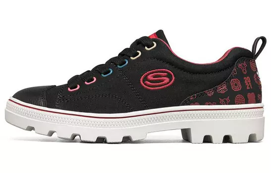 Кроссовки для скейтбординга Roadies женские, низкие, черные Skechers