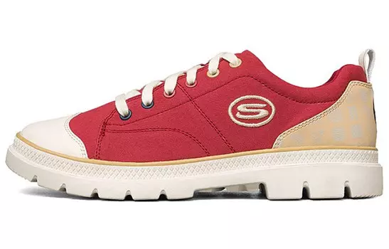 Кроссовки для скейтбординга Roadies женские, низкие, красные/кофейные Skechers