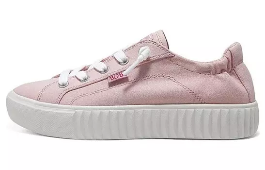 Кроссовки для скейтбординга Royal Kiss женские, низкие, розовые/белые Skechers