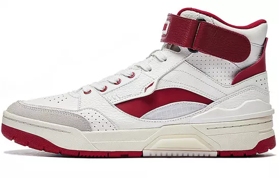 Кроссовки для скейтбординга RSR 101 мужские высокие Cloud White / Bull Red Lining