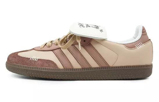 Кроссовки для скейтбординга SAMBA OG, унисекс, низкие, желтый/хаки Adidas Originals