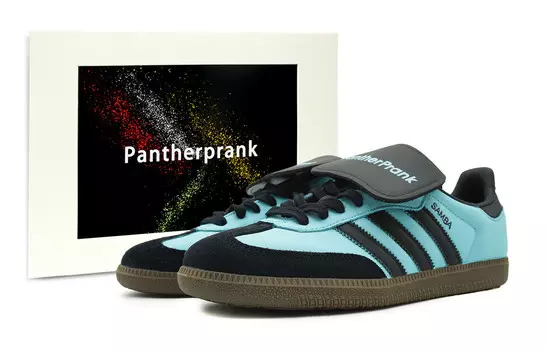 Кроссовки для скейтбординга SAMBA OG, унисекс, низкие, синий/черный Adidas Originals