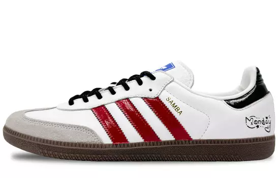 Кроссовки для скейтбординга SAMBA OG, унисекс, низкие, красный Adidas Originals