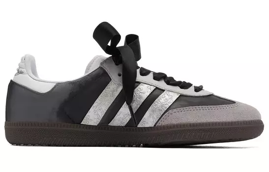 Кроссовки для скейтбординга SAMBA OG унисекс с низким верхом, черный/серый Adidas Originals