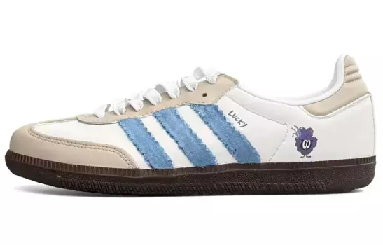 Кроссовки для скейтбординга SAMBA OG женские, низкие, синий Adidas Originals