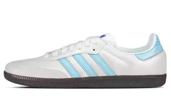 Кроссовки для скейтбординга Samba Unisex Low-top Blue/Silver Adidas Originals