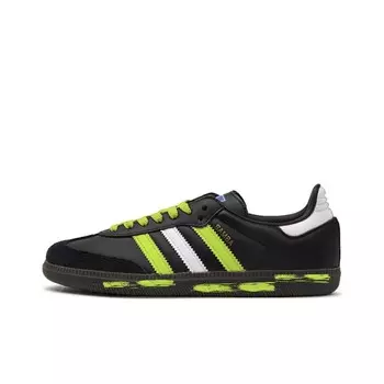 Кроссовки для скейтбординга Samba Unisex Low-Top Black/White/Green Adidas Originals