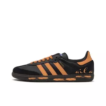 Кроссовки для скейтбординга Samba Unisex Low-Top Black/Orange Adidas Originals