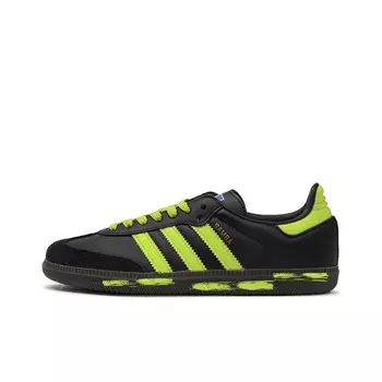 Кроссовки для скейтбординга Samba Unisex Low-Top Black/Green Adidas Originals