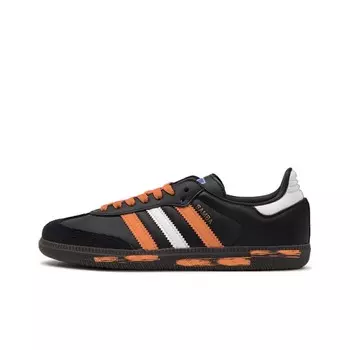 Кроссовки для скейтбординга Samba Unisex Low-Top Black/White/Orange Adidas Originals