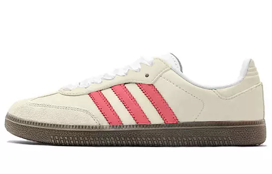 Кроссовки для скейтбординга Samba, унисекс, низкие, бежевый Adidas Originals