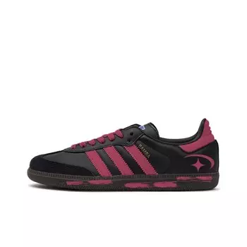 Кроссовки для скейтбординга Samba, унисекс, низкие, черный/фуксия Adidas Originals