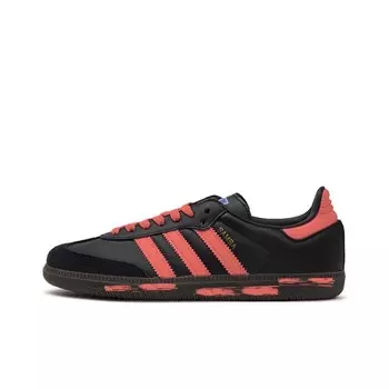 Кроссовки для скейтбординга Samba, унисекс, низкие, черный/красный Adidas Originals