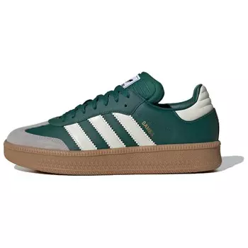 Кроссовки для скейтбординга Samba унисекс с низким верхом, зеленый/белый Adidas Originals