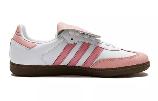 Кроссовки для скейтбординга Samba унисекс с низким верхом, белый/розовый Adidas Originals
