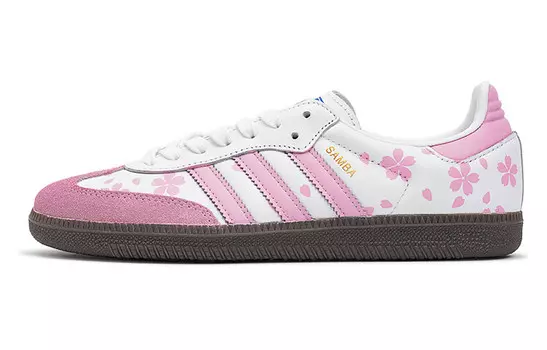 Кроссовки для скейтбординга Samba женские, низкие, белый Adidas Originals