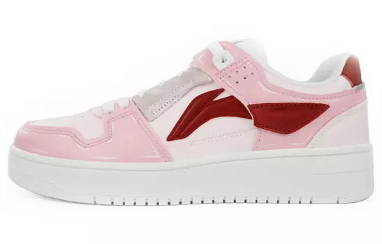 Кроссовки для скейтбординга серии Tianji женские, низкие, розовые Lining