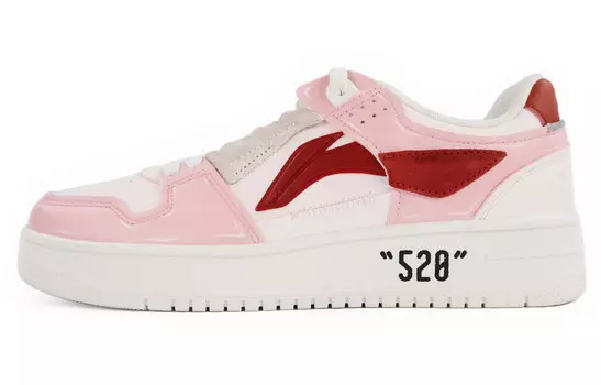 Кроссовки для скейтбординга серии Tianji женские, низкие, розовые Lining