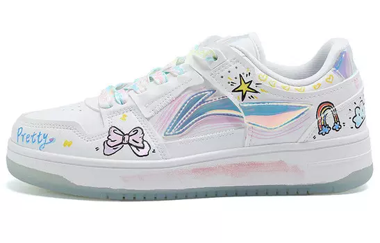 Кроссовки для скейтбординга серии Tianji женские, низкие, розовые/синие/белые Lining