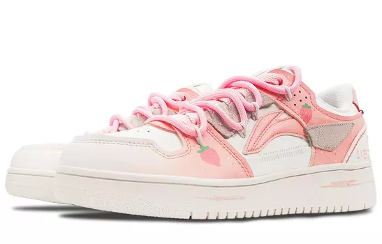 Кроссовки для скейтбординга серии Tianji женские, низкие, розовые Lining