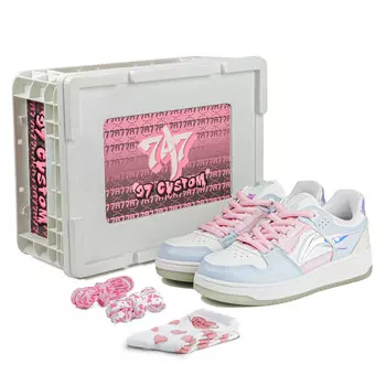 Кроссовки для скейтбординга серии Tianji женские, низкие, синие/белые Lining